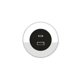Фото ASA Розетка VERSADOT USB, врезная, белый