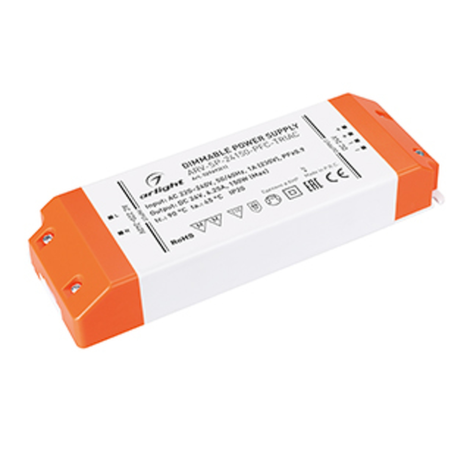 Фото №1  Arlight Блок питания ARV-SP-24150-PFC-TRIAC (24V, 6.25A, 150W) ( IP20 Пластик, 5 лет)