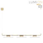 Превью фото №1  Подвесной светильник LUMION 6560/6 SUSPENTIONI LN26 282 золотой/прозрачный/металл/стекло Подвес G9 6*20W 220V TORONTO
