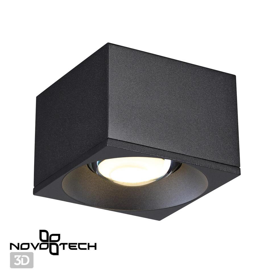 Фото №4  NOVOTECH 358654 OVER NT21 392 черный Светильник накладной светодиодный IP20 LED 4000К 12W 220V PATERA