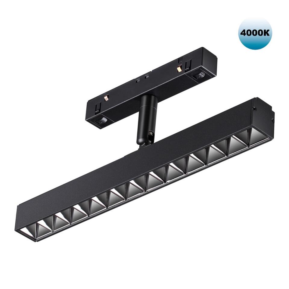 Фото №7  NOVOTECH 358610 SHINO NT21 045 черный Трековый светильник для низковольного шинопровода IP20 LED 4000K 12W 48V FLUM