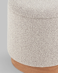 Превью фото №3  Пуф с ящиком Холли S букле бежевый