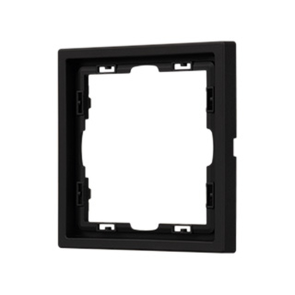 Фото №1  Рамка Arlight Рамка пластиковая FRM-NOBE-SFPL-1-BK ( Черный оникс)