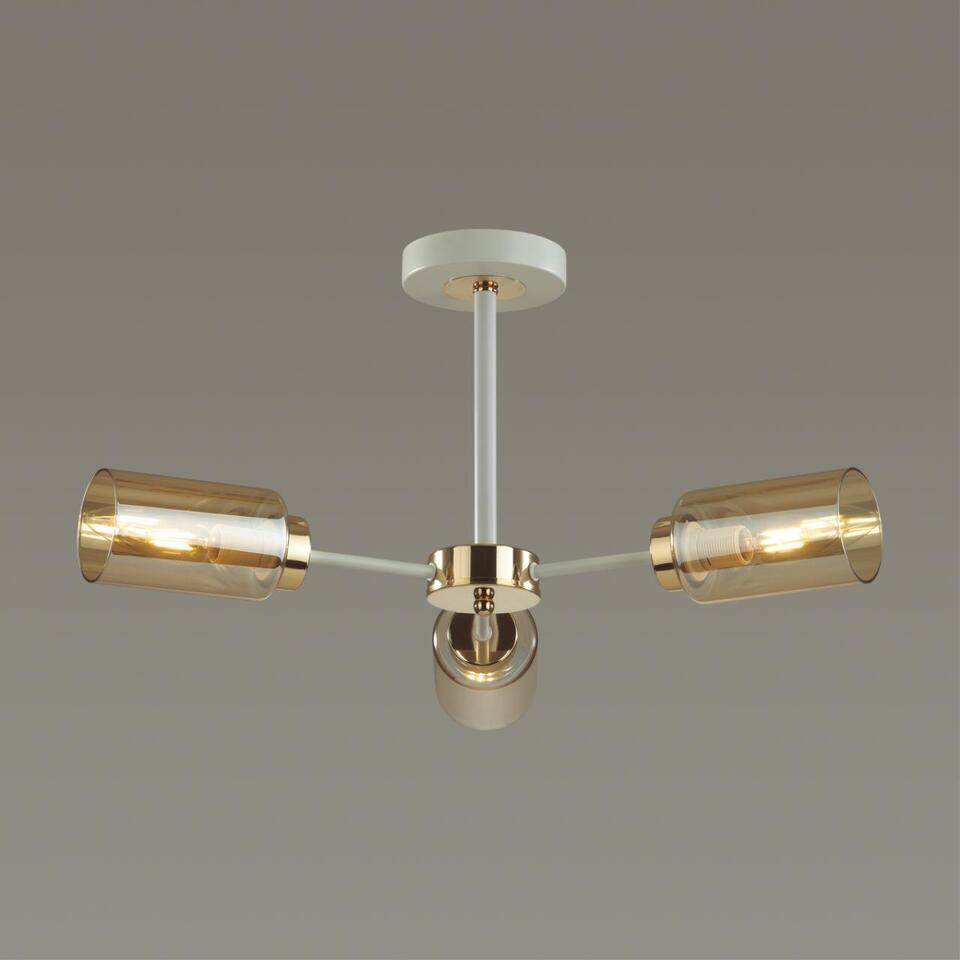 Фото №3  Люстра LUMION 5639/3C COMFI LN23 000 белый, золотой Люстра потолочная E14 3*40W 220V DALLIN