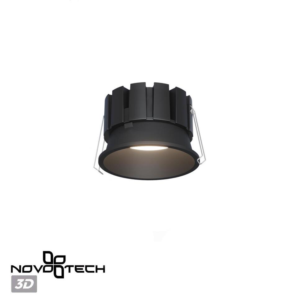 Фото №8  NOVOTECH 359860 WIR NT25 508 черный Светильник встраиваемый с переключателем цв. температуры и угла рассеивания IP44 LED 18W 220-240V 2700К\3200К\4000К SOLIS