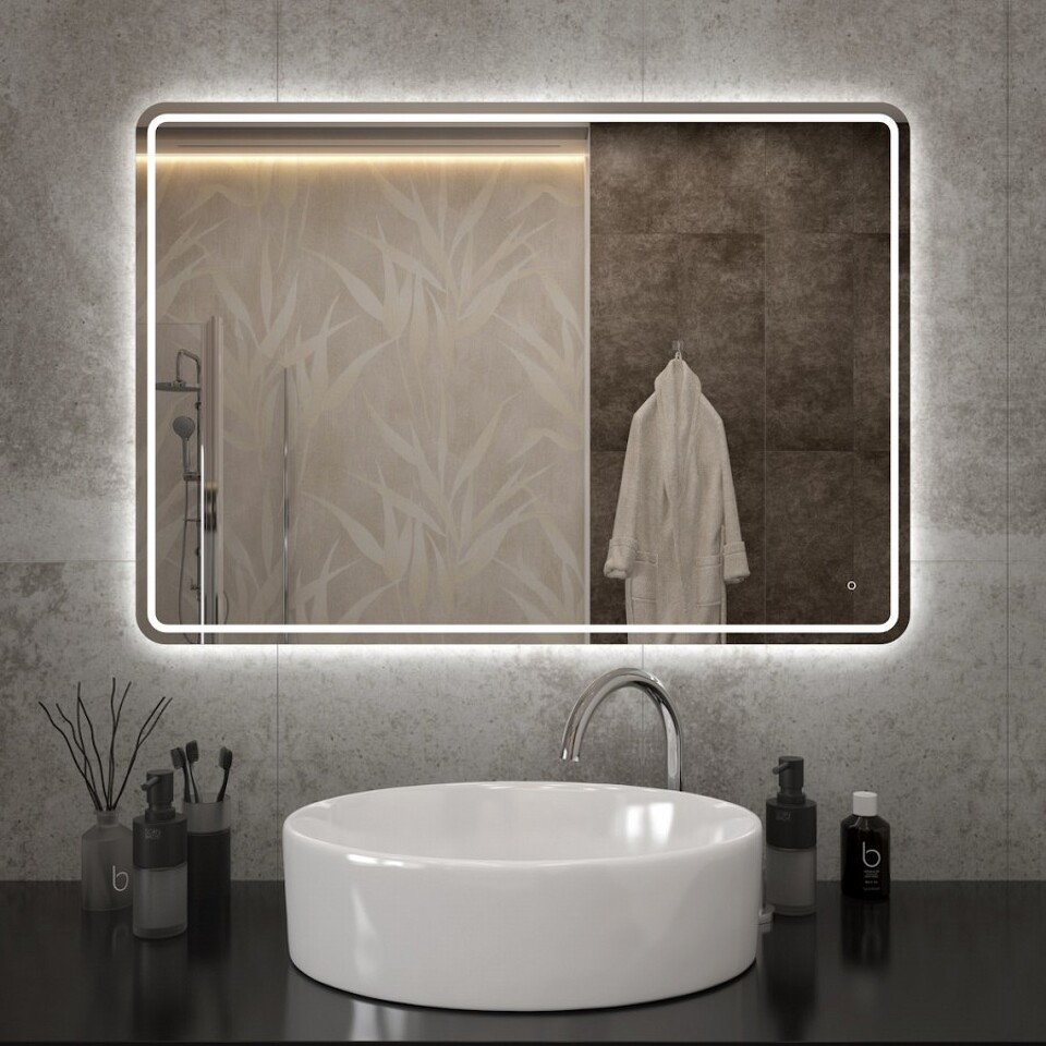 Фото №15  Teymi Зеркало Solli Pro 100х70, LED подсветка, сенсор