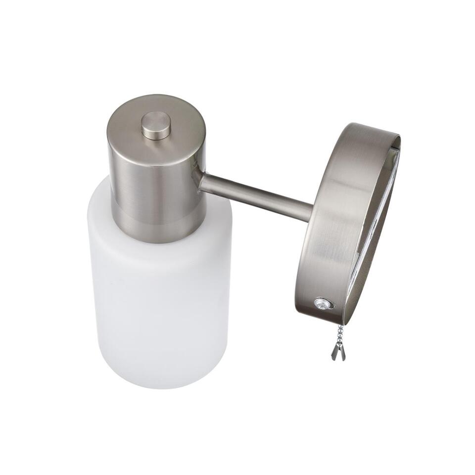 Фото №8  LUMION 8099/1W COMFI LN26 105 никель/белый металл/стекло Бра Е14 1*40W 220V MAVE