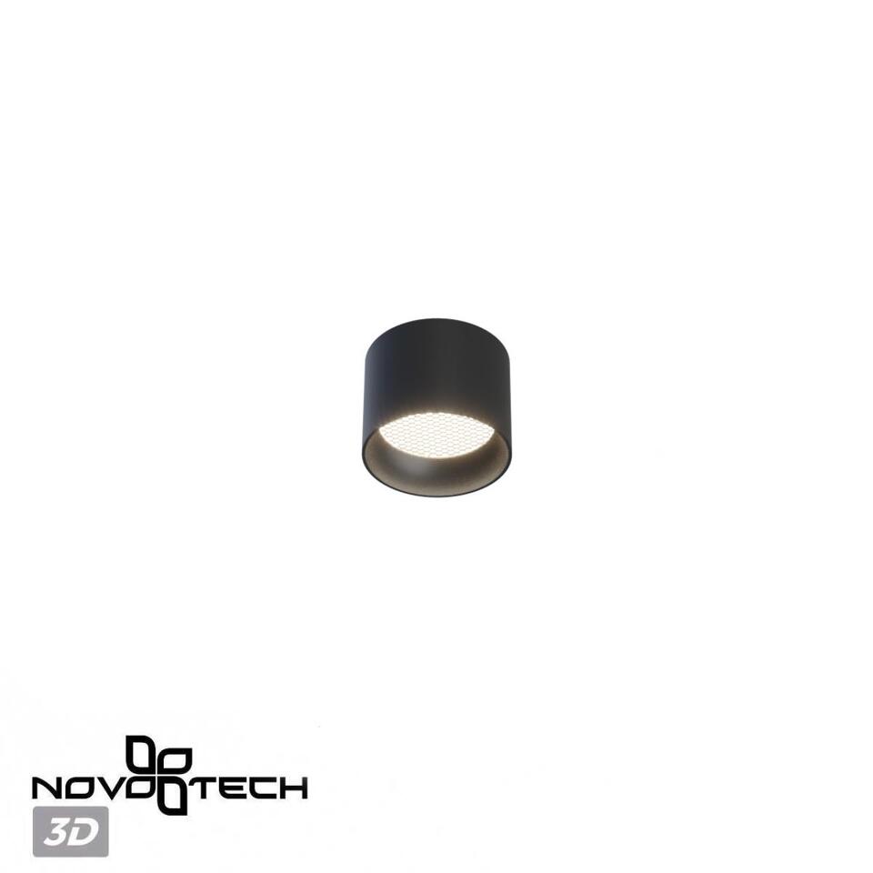 Фото №7  NOVOTECH 371010 OVER NT25 000 черный Светильник накладной IP20 GX53 12W 220-240V GEMINI