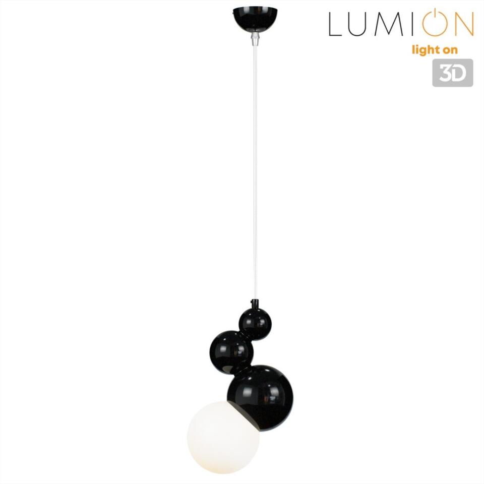 Фото №11  Подвесной светильник LUMION 6566/1A MODERNI LN26 178 черный/белый матовый/металл/стекло Подвес E27 1*40W 220V BLASEN