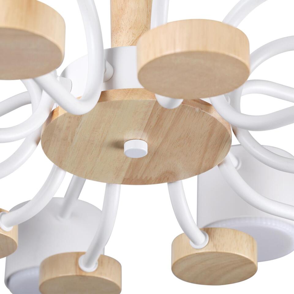 Фото №9  LUMION 8196/10C COMFI LN26 336 белый, металл/дерево/пластик Потолочный светильник LED GX53 10*9W 220V RONDO