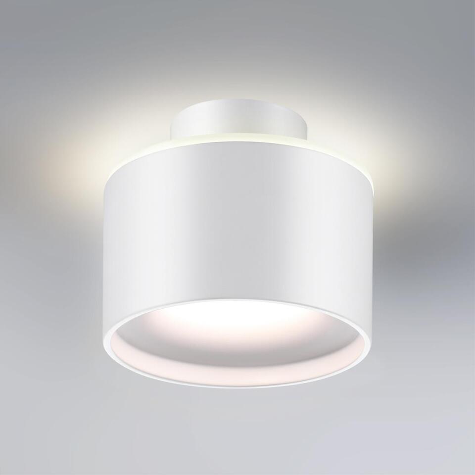 Фото №6  NOVOTECH 358970 OVER NT22 350 белый Светильник накладной с переключ. цв. температуры IP20 LED 3000К\4000К\6000К 12W вниз + 3W вверх 110-265V GIRO