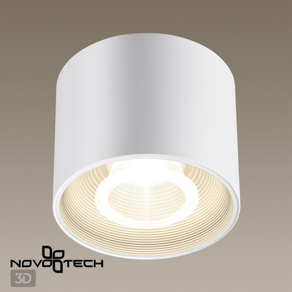 Фото №6  NOVOTECH 358791 OVER NT21 356 белый Светильник накладной светодиодный IP20 LED 15W 4000K 1600Лм 110-265V BIND