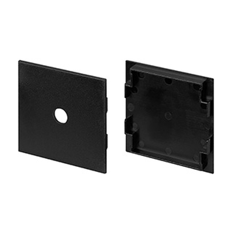 Фото №1  Arlight Комплект заглушек LINE-5050-DUAL BLACK  ( Пластик)