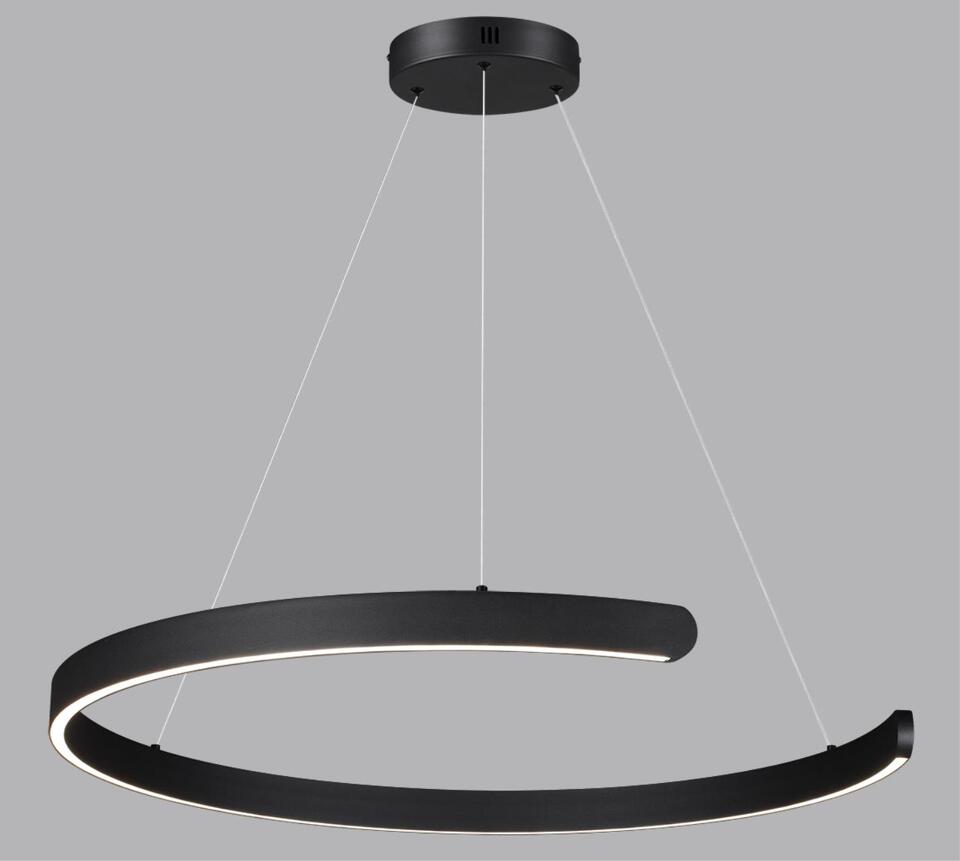 Фото №5  Подвесной светильник LUMION 6534/57L LEDIO LN26 265 чёрный Светильник подвесной LED 57W  3000/4000/6000К 220V INDIE