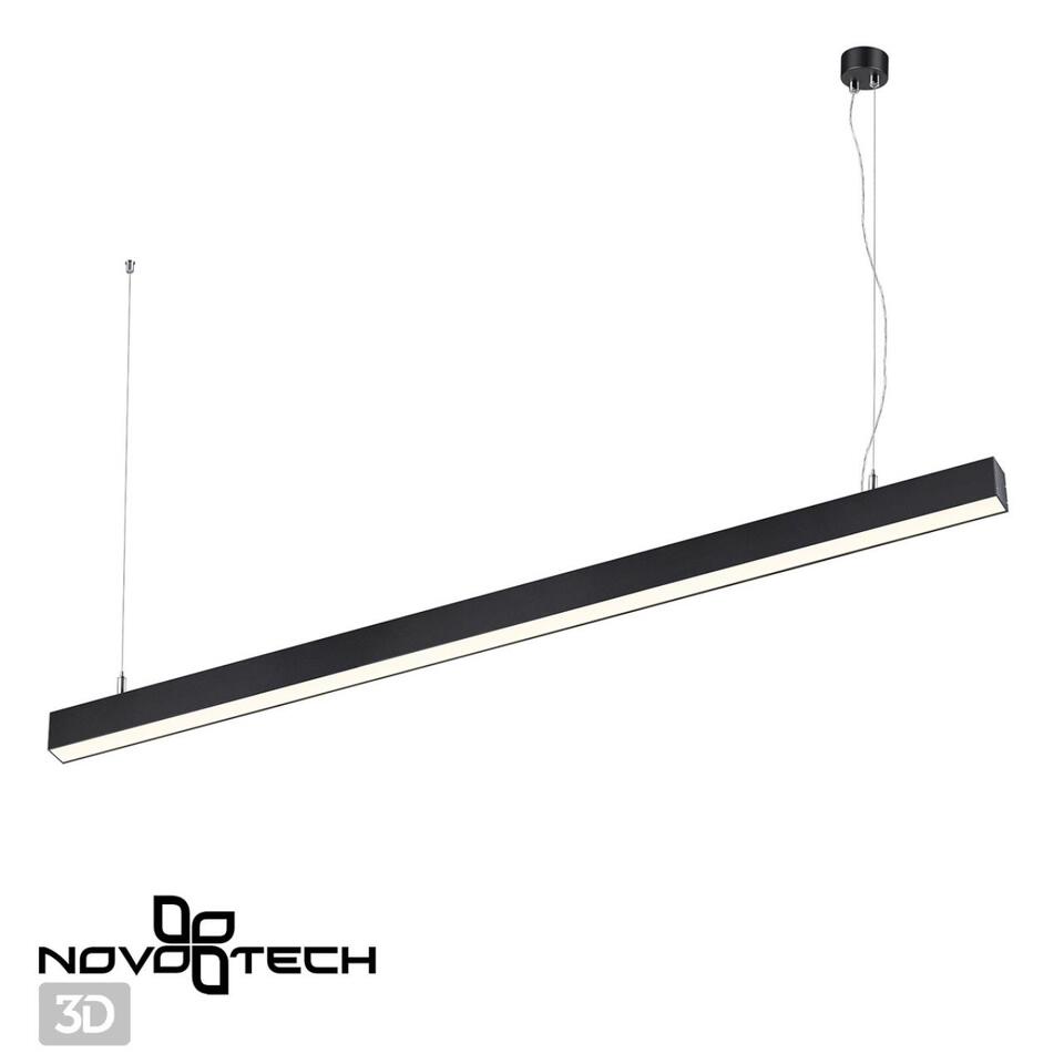 Фото №5  Подвесной светильник NOVOTECH 358866 OVER NT22 338 черный Светильник накладной/подвесной светодиодный (длина подвесов 1,2м) IP20 LED 4000K 40W 220V ITER