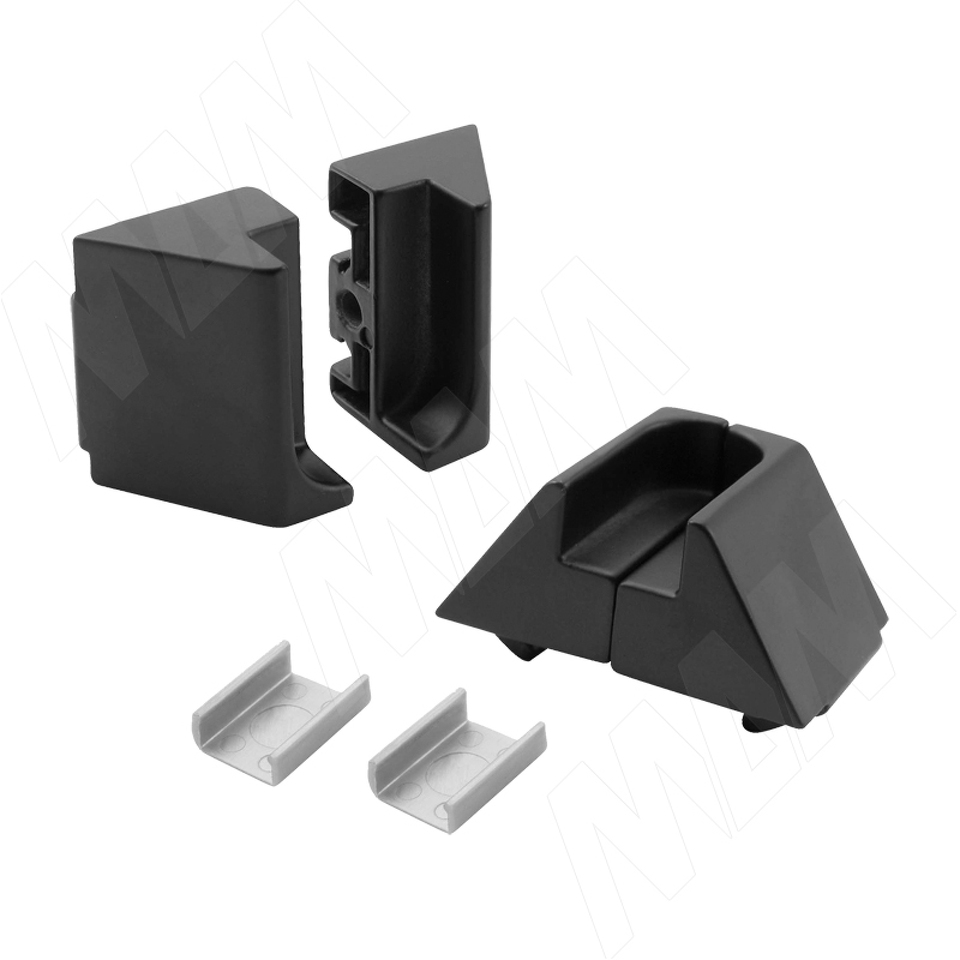 Фото №1  Eureka SLIM держатель для штанги, компл. из двух держателей, черный (SL3529BL)