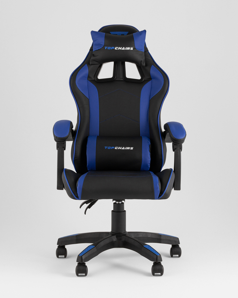 Фото №10  Кресло спортивное TopChairs Shadow черно-синий