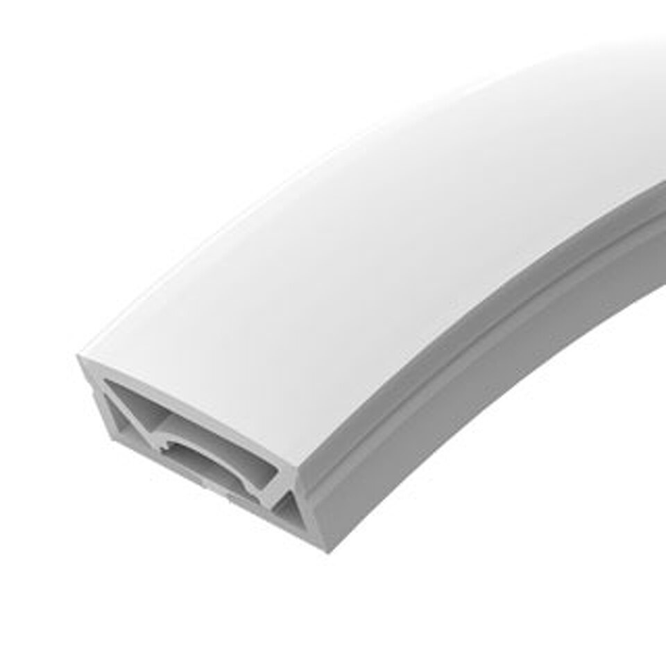 Фото №1  Arlight Силиконовый профиль WPH-FLEX-5025-TOP-S23-5m WHITE ( Силикон)
