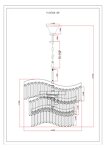 Превью фото №9  Люстра Люстра подвесная Moderli V10768-8P Wave