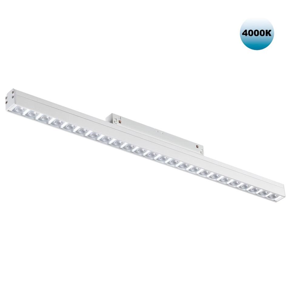 Фото №5  NOVOTECH 358419 SHINO NT20 152 белый Трековый светильник для низков. шинопровода IP20 LED 4000K 24W 48V FLUM