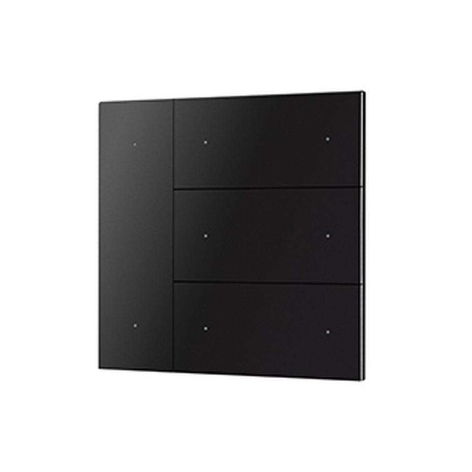 Фото №1  IARL INTELLIGENT ARLIGHT Накладка панели KNX-23-4G-SUF Black (Backlight) ( IP20 Металл, 2 года)
