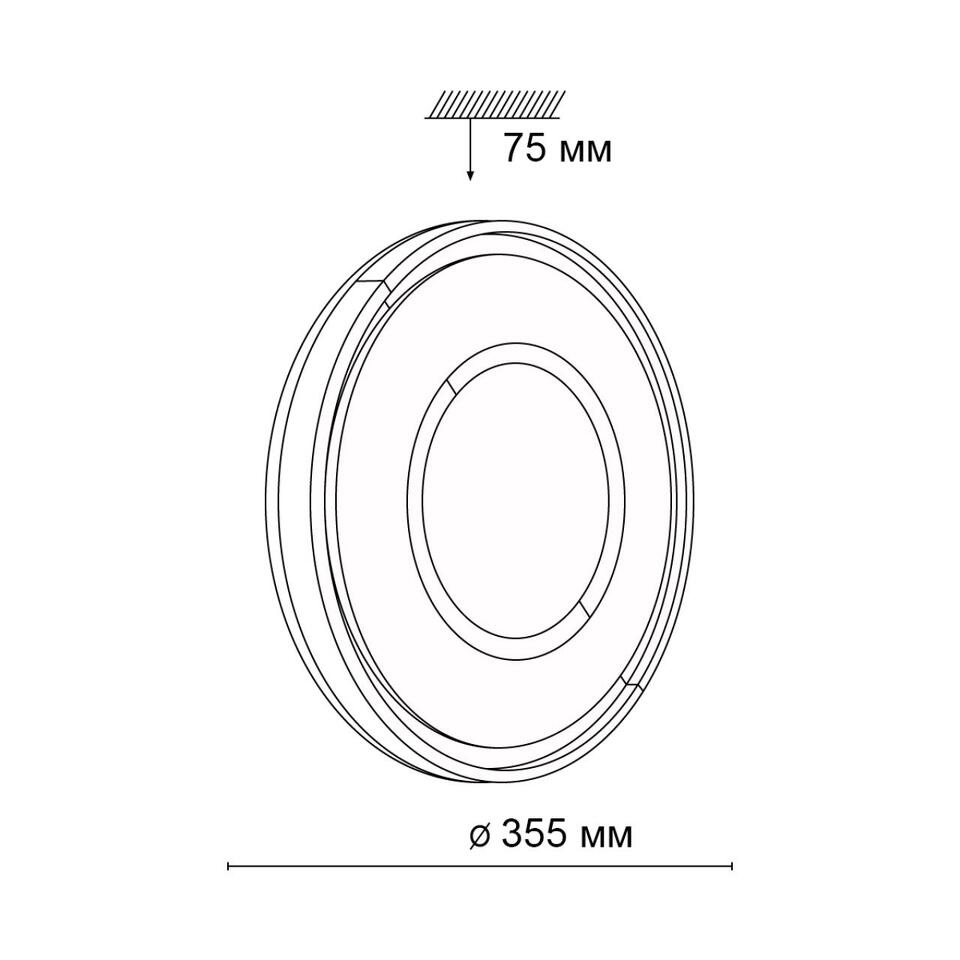 Фото №4  SONEX 3046/CL TAN SN 000 Светильник пластик/белый/черный LED 30Вт 4000К D355 IP43  STOKI