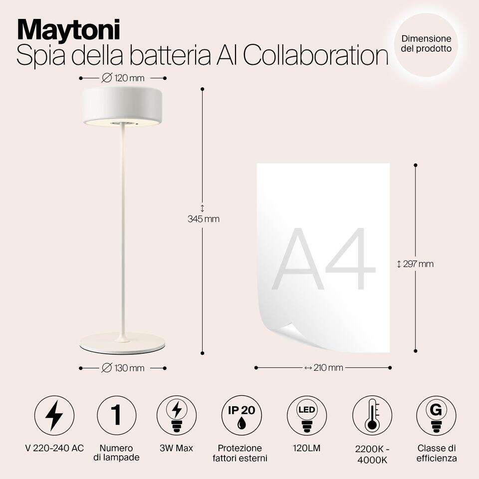 Фото №15  Настольная лампа Аккумуляторный светильник Maytoni MOD229TL-L3W3K2