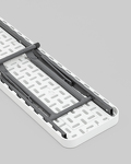 Превью фото №6  Скамейка складная 152*25*42 см белая