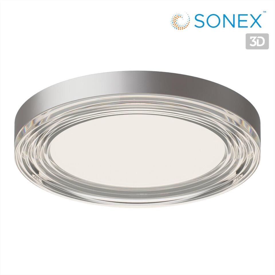 Фото №6  SONEX 7728/76L MITRA LED SN 541 Светильник металл/акрил/серебро/прозрачный LED 76Вт 4000K D400 IP20 INFINITA