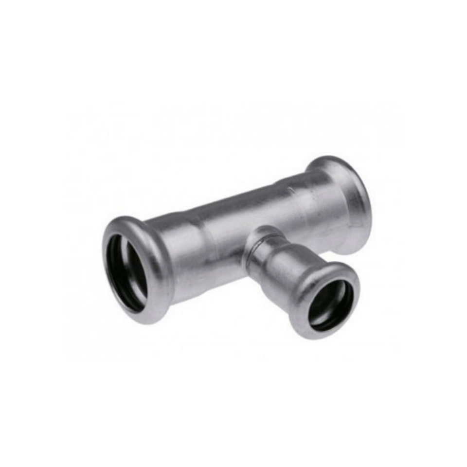 Фото №1  Тройник редукционный press KAN-Therm Inox - 28x22x28   R 2715
