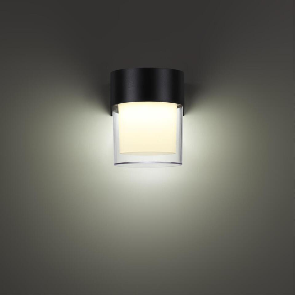 Фото №6  NOVOTECH 359297 STREET NT24 774 черный Светильник ландшафтный настенный IP65 LED 5W 4000K 175-265V OPAL