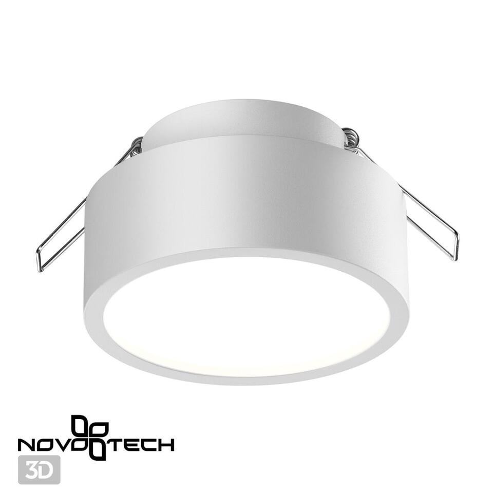 Фото №6  NOVOTECH 358903 SPOT NT22 522 белый Встраиваемый влагозащищенный светильник IP54 LED 4000K 10W 220V MAY