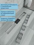 Превью фото №2  Watersense Jessie 10х60 c решеткой нержавеющая сталь