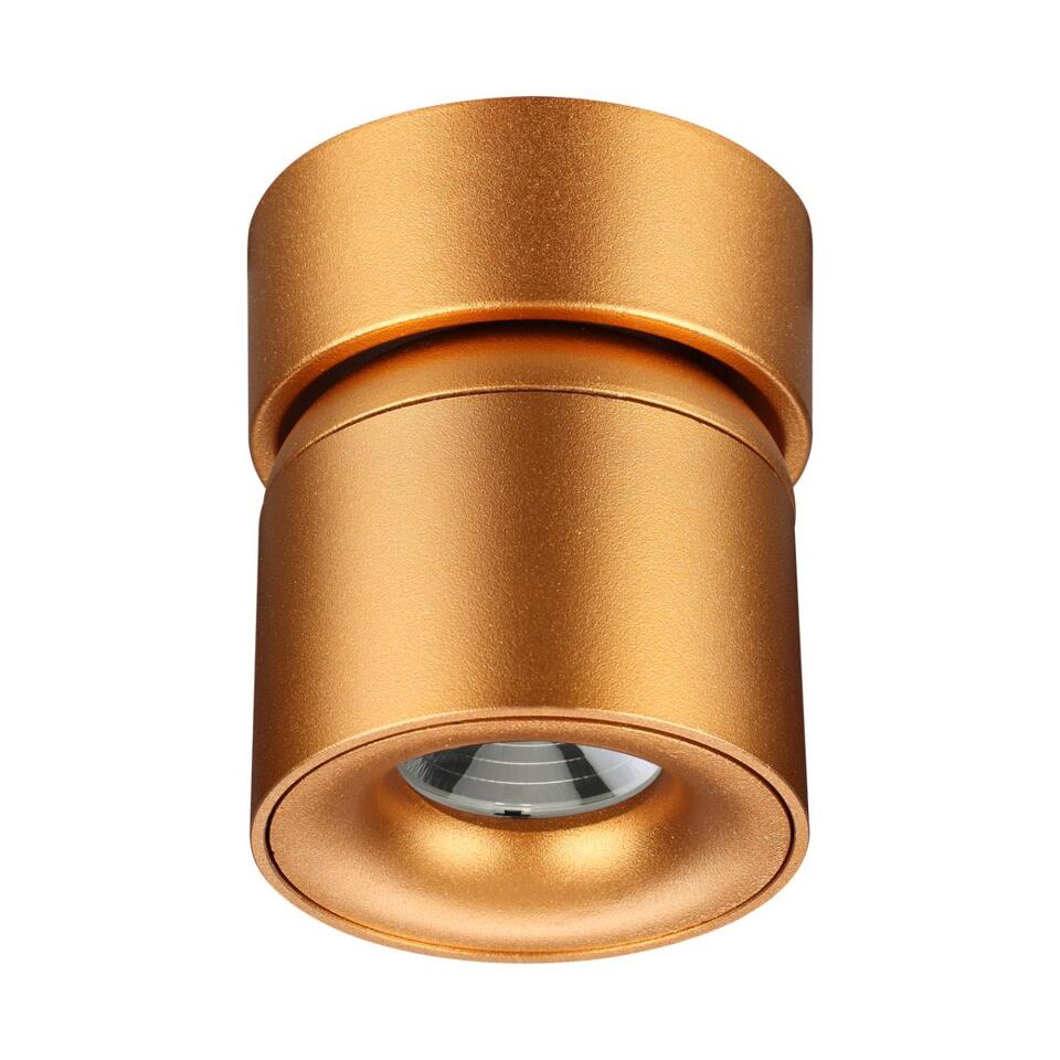 Фото №7  NOVOTECH 358810 OVER NT21 360 матовое золото Светильник накладной светодиодный IP20 LED 10W 850Лм 4000K 220V GESSO