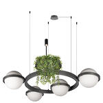 Превью фото №3  Подвесной светильник 10121/4 Dark grey Подвесной светильник LOFT IT Jardin