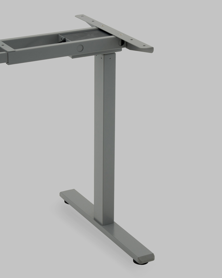 Фото №10  Подстолье для стола с электроприводом и регулировкой высоты, 2 мотора, память 3 уровня высоты, серый