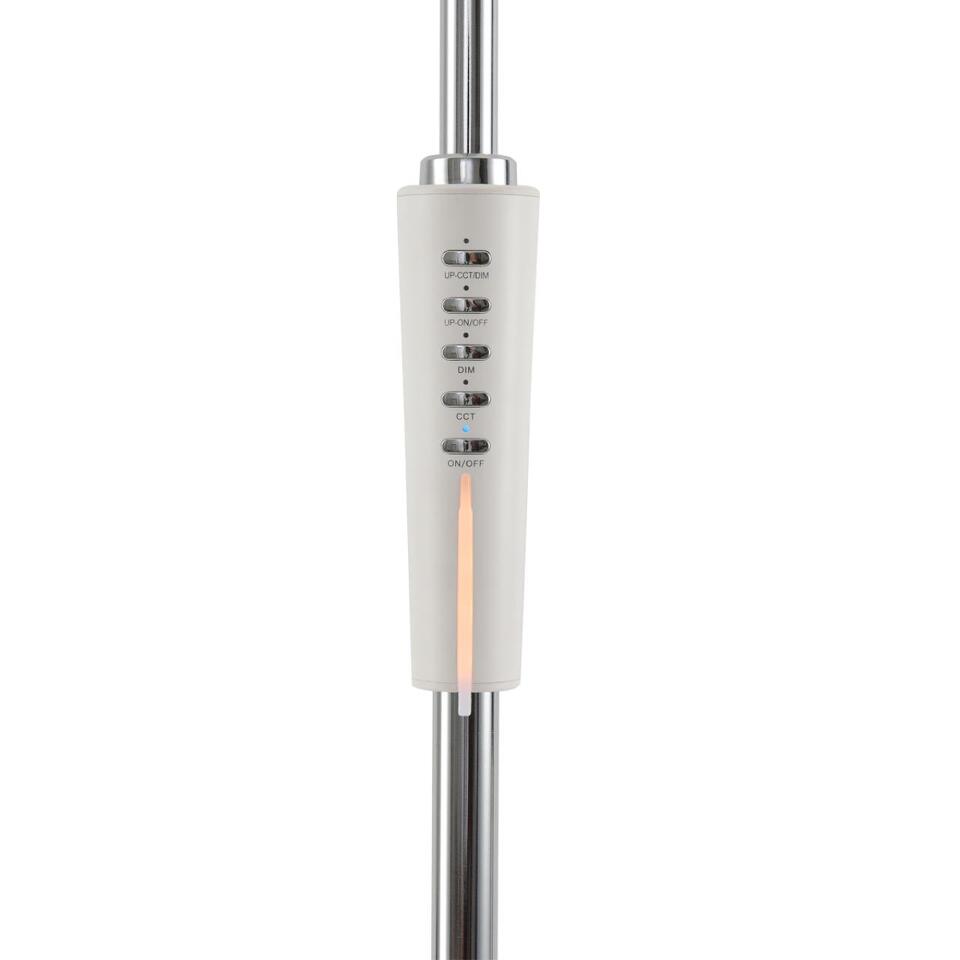 Фото №7  Торшер LUMION 8330/15FL LEDIO LN26 458 белый, металл/пластик Торшер LED 15W 3000/4000/6000K 220-240V ССТ/диммер HORSA