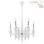 Превью фото №1  Люстра LUMION 8260/6 MODERNI LN26 126 белый/хром, металл Люстра E14 6*40W 220V NANA