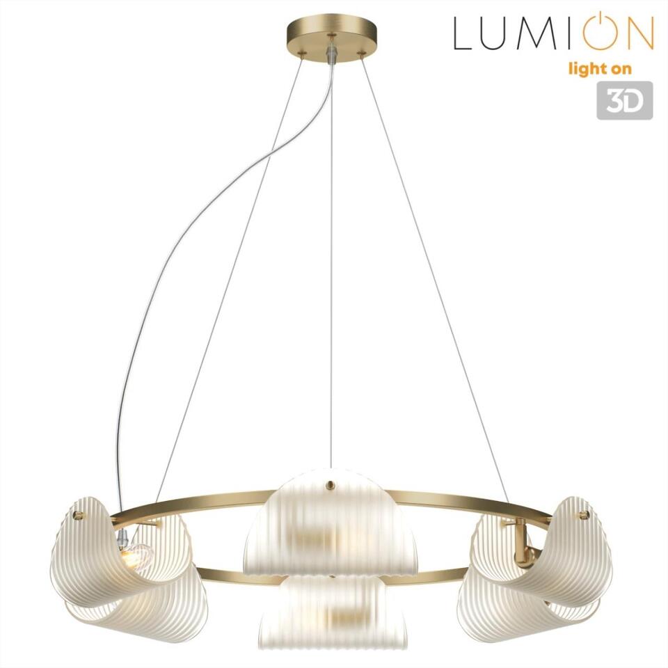 Фото №8  Люстра LUMION 6571/6 NEOCLASSI LN26 193 медный/белый/металл/стекло Люстра E14 6*60W 220V FIORO