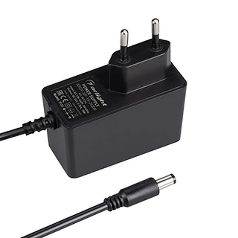 Фото №1  Arlight Блок питания ARDV-SP-18-24BW (24V, 0.75A, 18W) ( Адаптер, 5 лет)