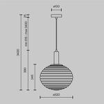 Превью фото №6  Подвесной светильник Подвесной светильник Maytoni MOD268PL-01B