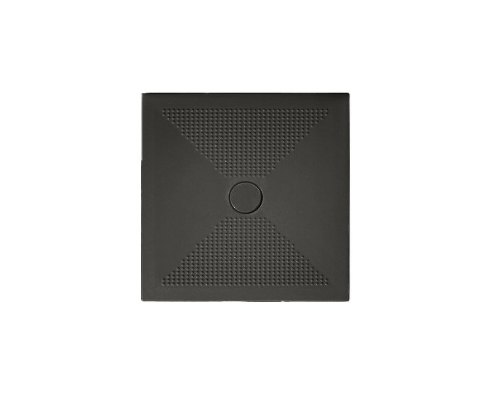 Фото №6  UPC88 / UPCM88 Althea душевой поддон 80х80, 3 см  Матовый черный Plus-Ton®