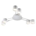 Превью фото №7  Люстра LUMION 8235/6C COMFI LN26 242 белый, металл Люстра потолочная LED GX53 6*12W 220V GARETA