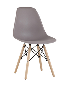 Фото Стул Eames Style DSW темно-серый (разборный каркас)