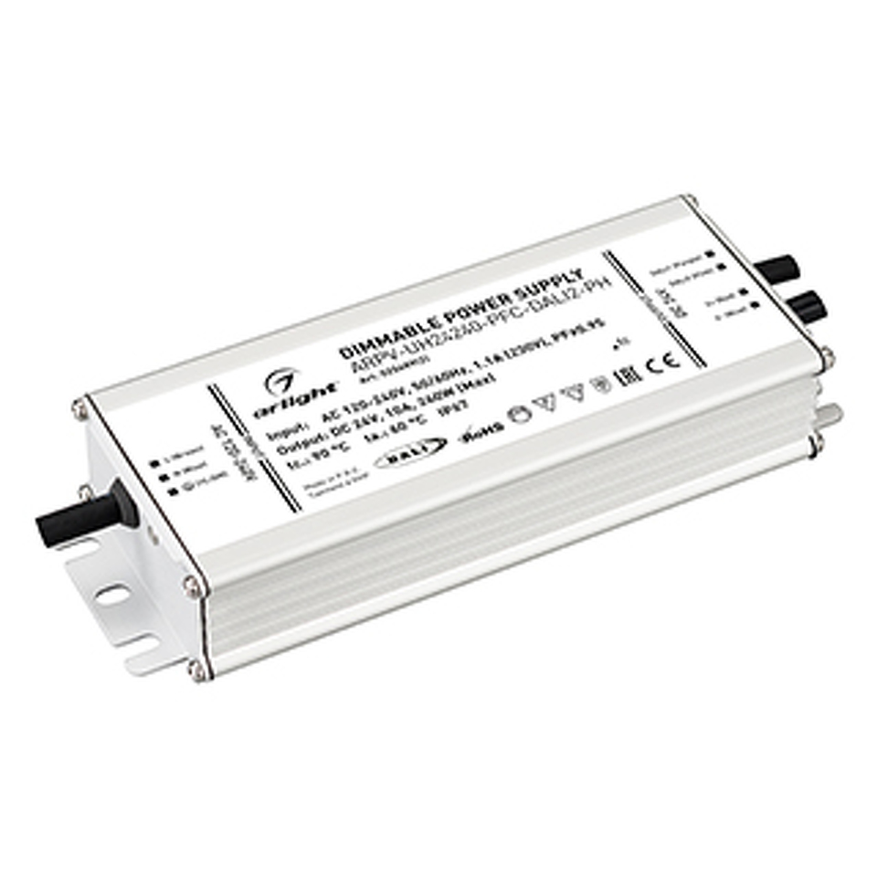 Фото №1  Arlight Блок питания ARPV-UH24240-PFC-DALI2-PH (24V, 10.0A, 240W) ( IP67 Металл, 7 лет)