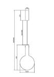 Превью фото №2  Подвесной светильник Подвесной светильник Maytoni MOD182PL-L6CG3K