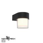 Превью фото №1  NOVOTECH 359297 STREET NT24 774 черный Светильник ландшафтный настенный IP65 LED 5W 4000K 175-265V OPAL