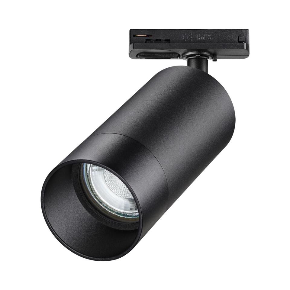 Фото №4  NOVOTECH 370861 PORT NT22 202 черный Светильник трековый однофазный двухжильный IP20 GU10 9W 220V SLIM