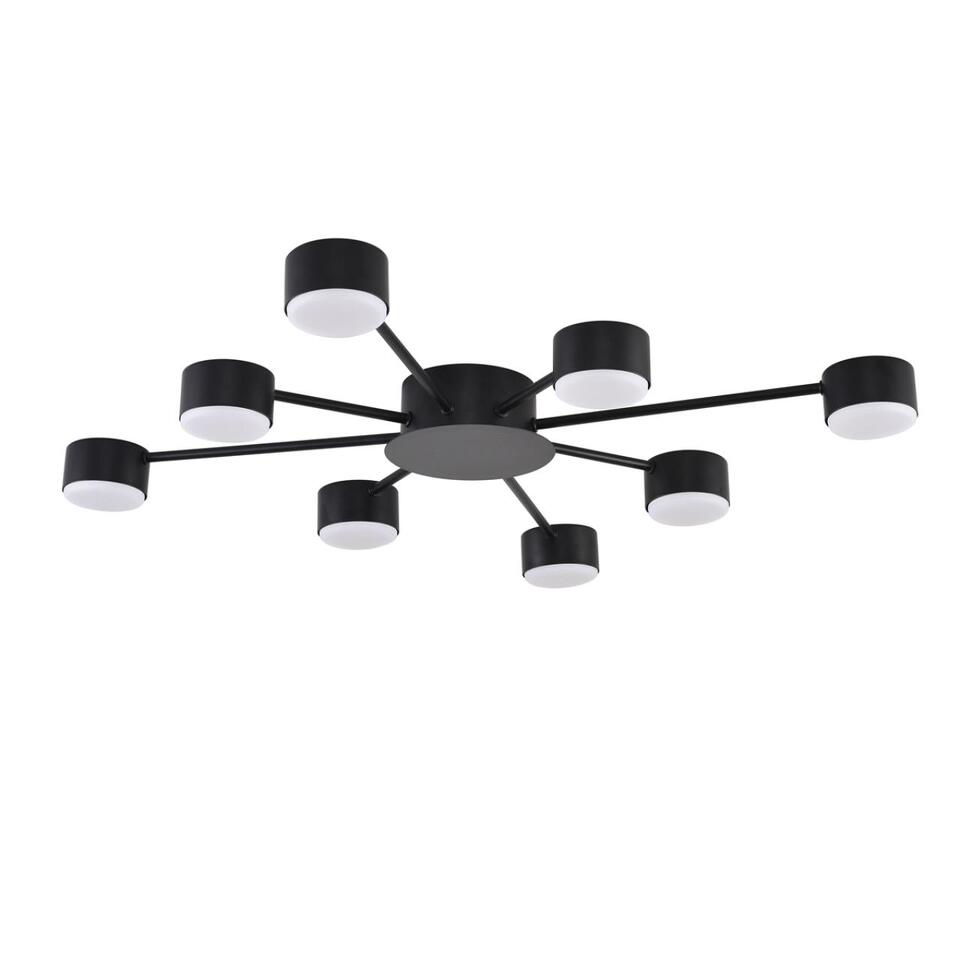 Фото №6  Люстра LUMION 8344/8C COMFI LN26 251 черный, металл Люстра GX53 LED 8*7W 220V TORINA
