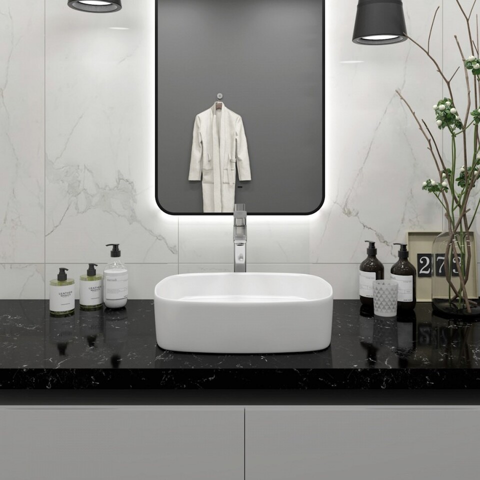 Фото №16  Раковина Teymi Раковина Solli 51 artceramic, накладная, белая T50209